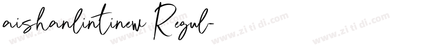 aishanlintinew Regul字体转换
